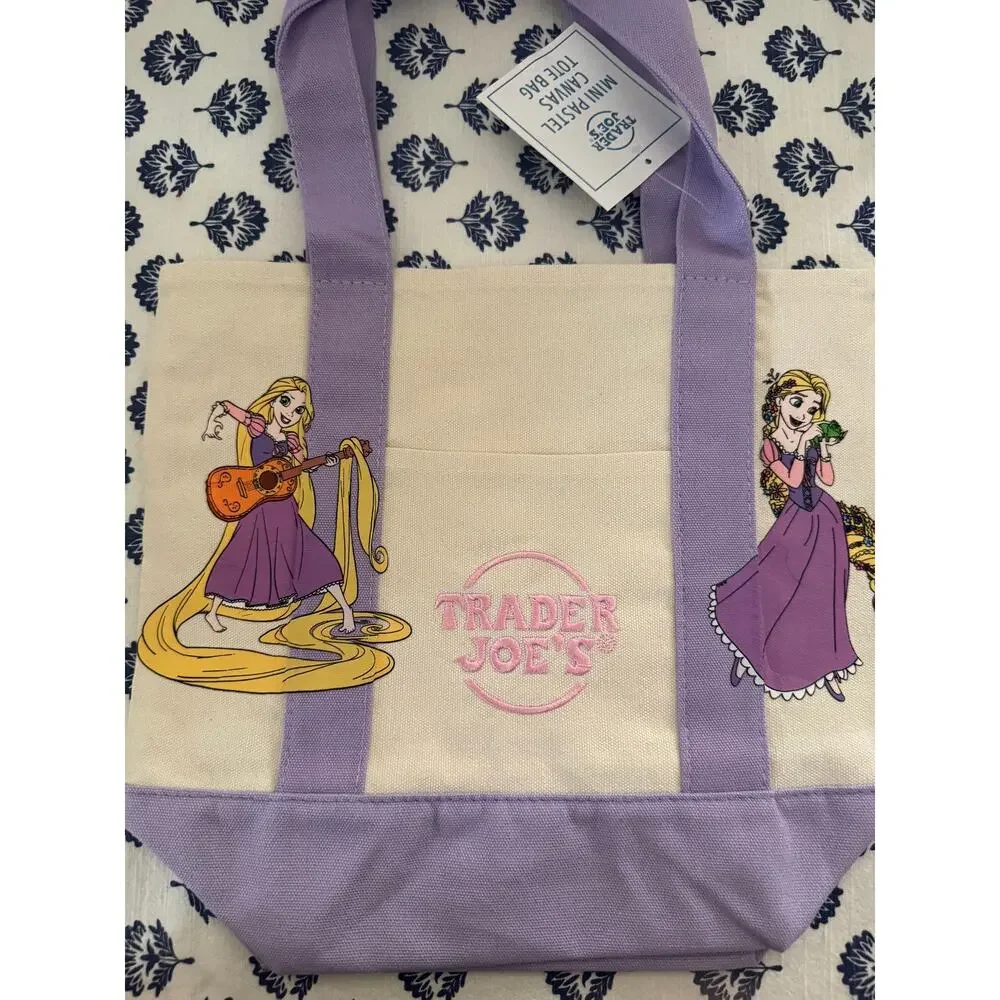 Disney Rapunzel Pascal Double Sided Custom Made Trader Joes Mini Tote